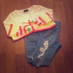 Fashion Nova distressed denim. Size 11. 👖